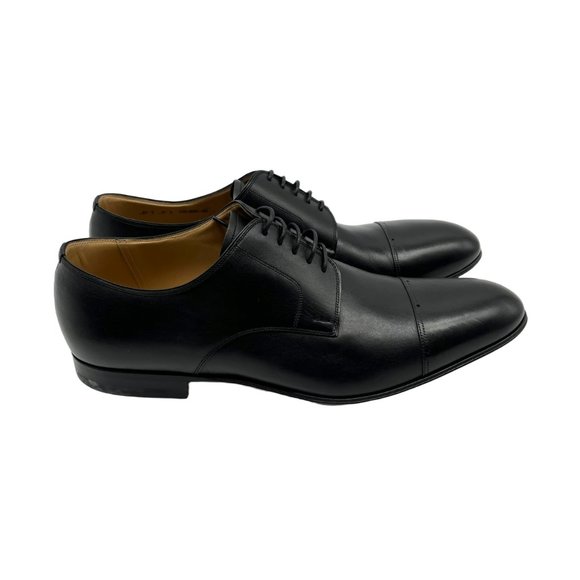 Bally Men\'s Leather Oxford Derby Dress Shoes in Black Leather US 11.5 main image 10